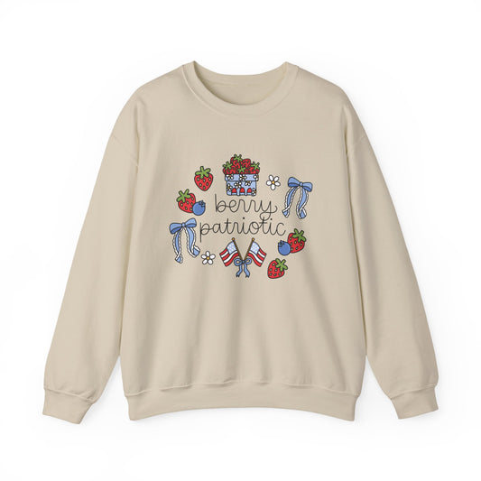 'Berry Patriotic' Crewneck Sweatshirt