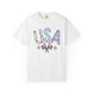 Comfort Colors-USA Floral T-Shirt