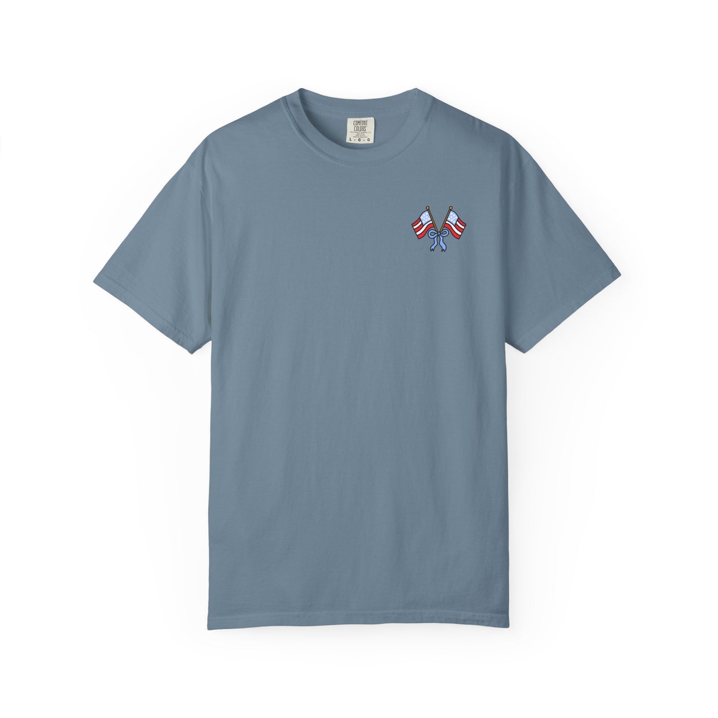 Comfort Colors Berry Patriotic T-Shirt pocket design
