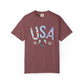 Comfort Colors-USA Floral T-Shirt
