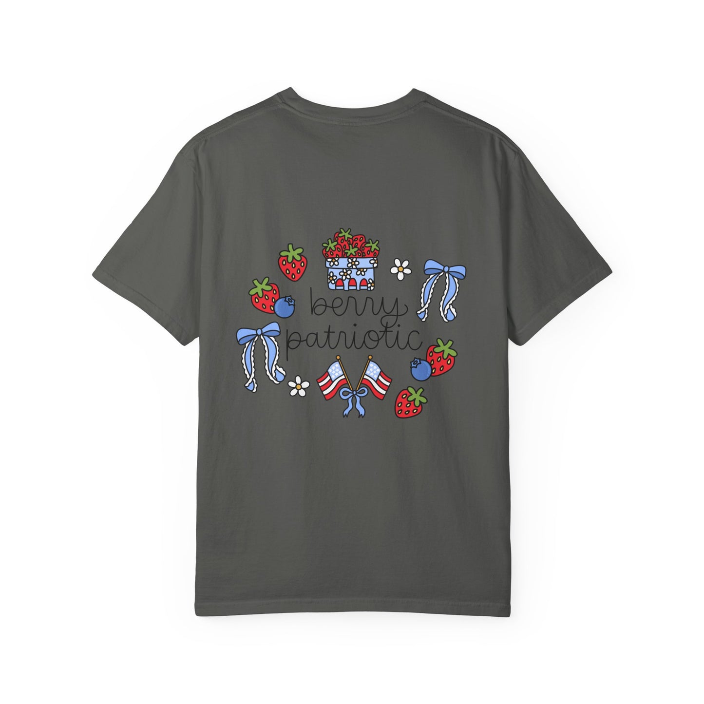 Comfort Colors Berry Patriotic T-Shirt pocket design