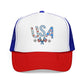 USA Floral Trucker Foam Mesh Hat