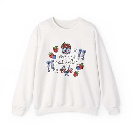 'Berry Patriotic' Crewneck Sweatshirt