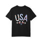 Comfort Colors USA Floral Flag T-Shirt