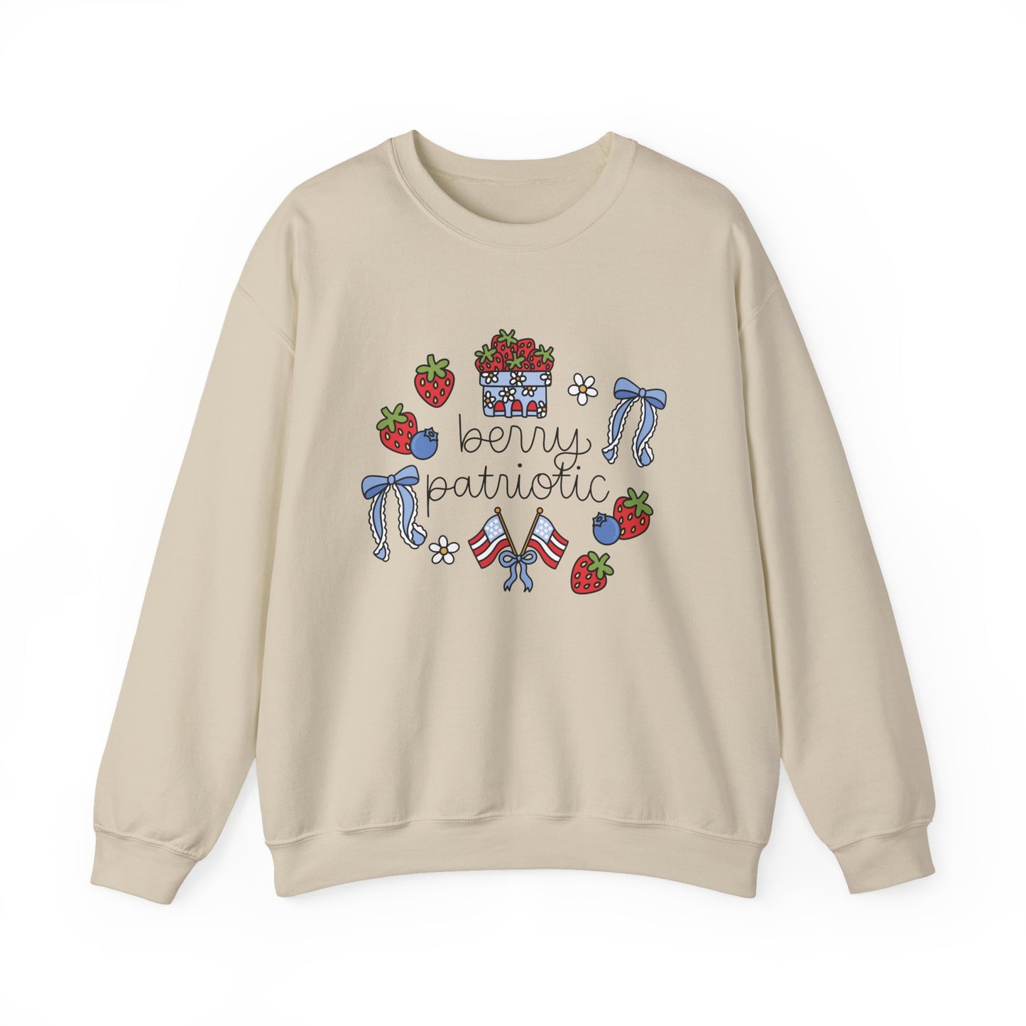 'Berry Patriotic' Crewneck Sweatshirt