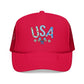 USA Floral Trucker Foam Mesh Hat