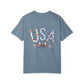 Comfort Colors USA Floral Flag T-Shirt