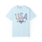 Comfort Colors-USA Floral T-Shirt
