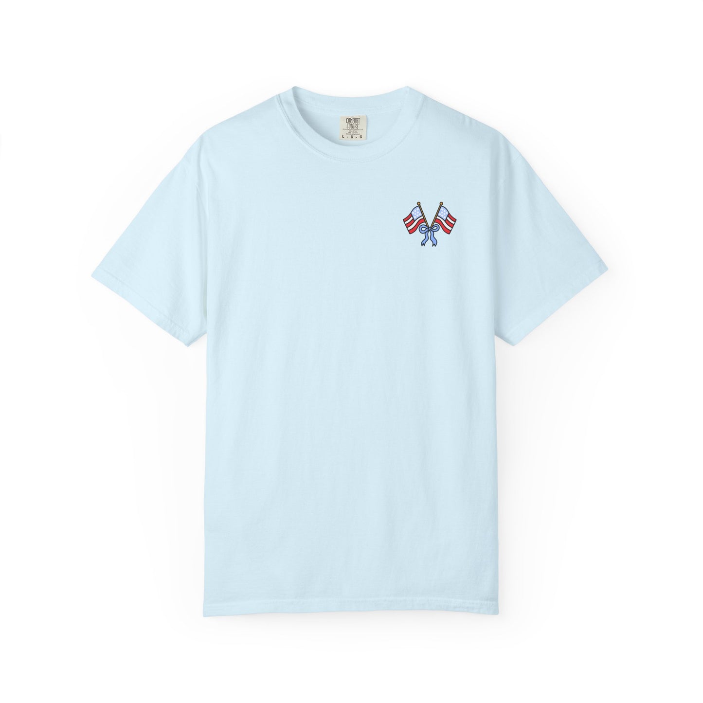 Comfort Colors Berry Patriotic T-Shirt pocket design