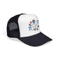 Embroidered Red White and Strawberry Foam, Mesh Trucker Hat