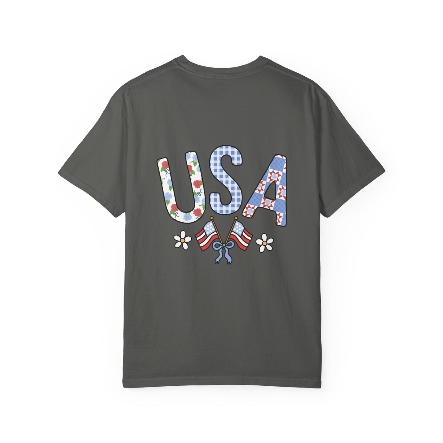 Comfort Colors USA Floral Flag T-Shirt
