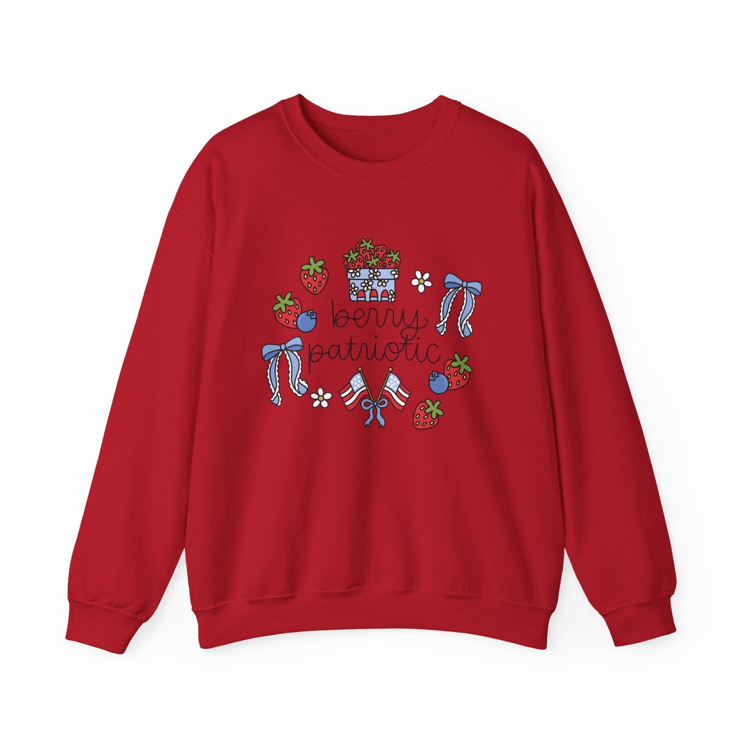 'Berry Patriotic' Crewneck Sweatshirt