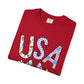 Comfort Colors-USA Floral T-Shirt