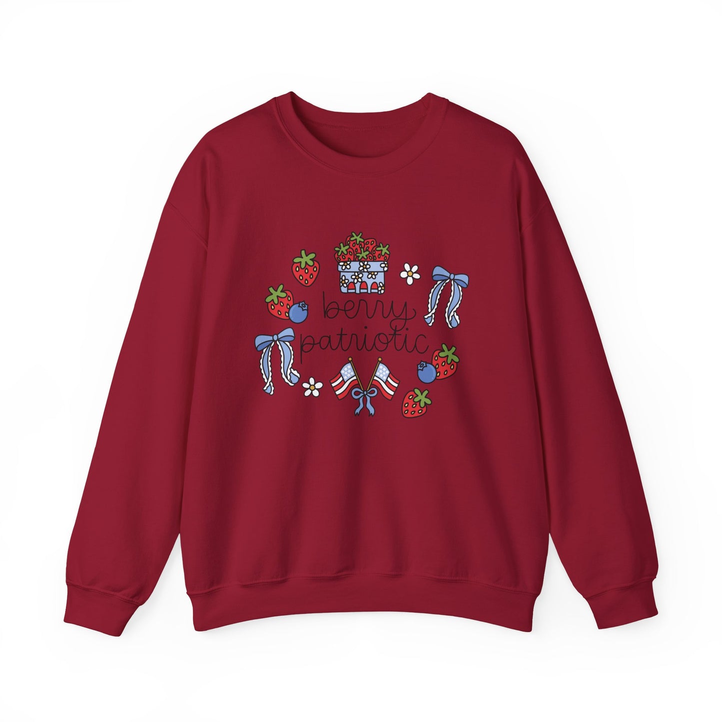 'Berry Patriotic' Crewneck Sweatshirt