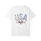 Comfort Colors USA Floral Flag T-Shirt