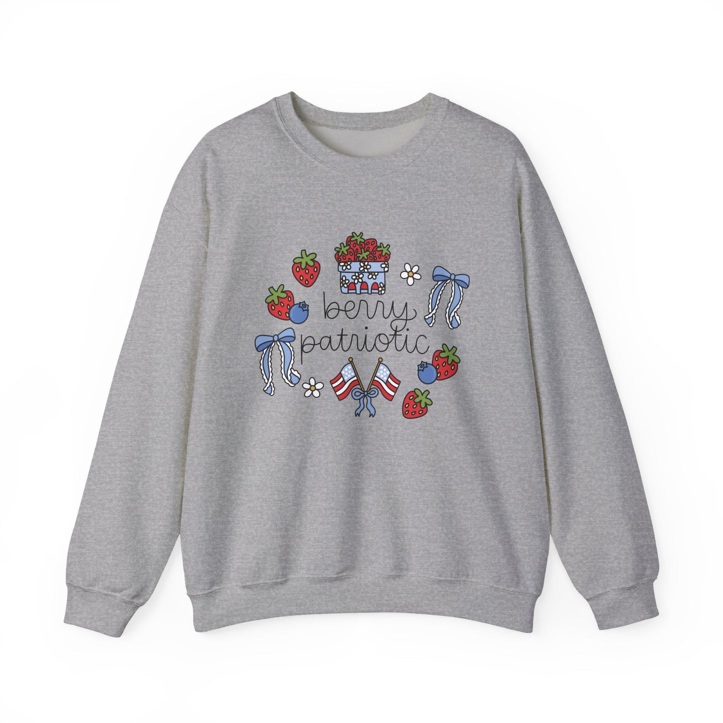 'Berry Patriotic' Crewneck Sweatshirt