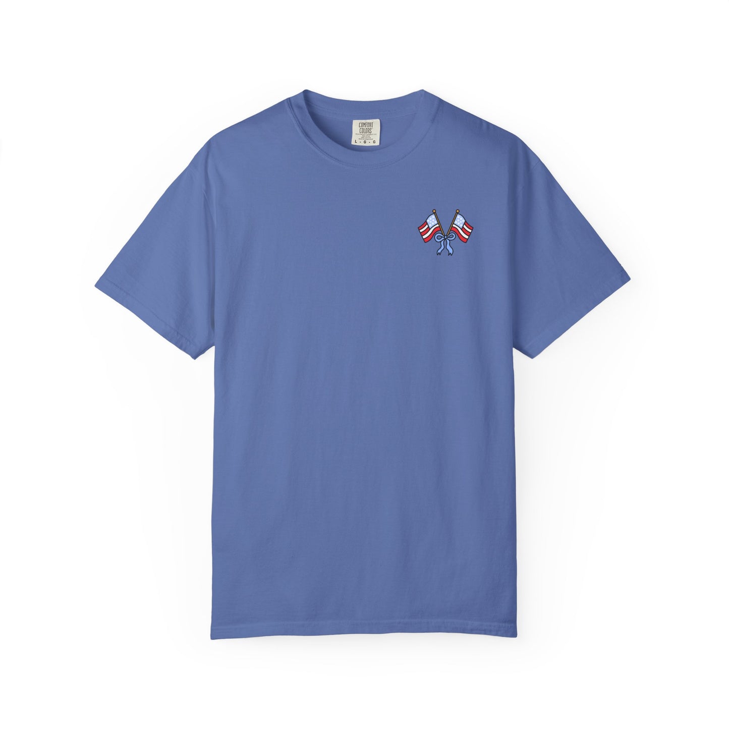 Comfort Colors Berry Patriotic T-Shirt pocket design