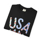Comfort Colors-USA Floral T-Shirt