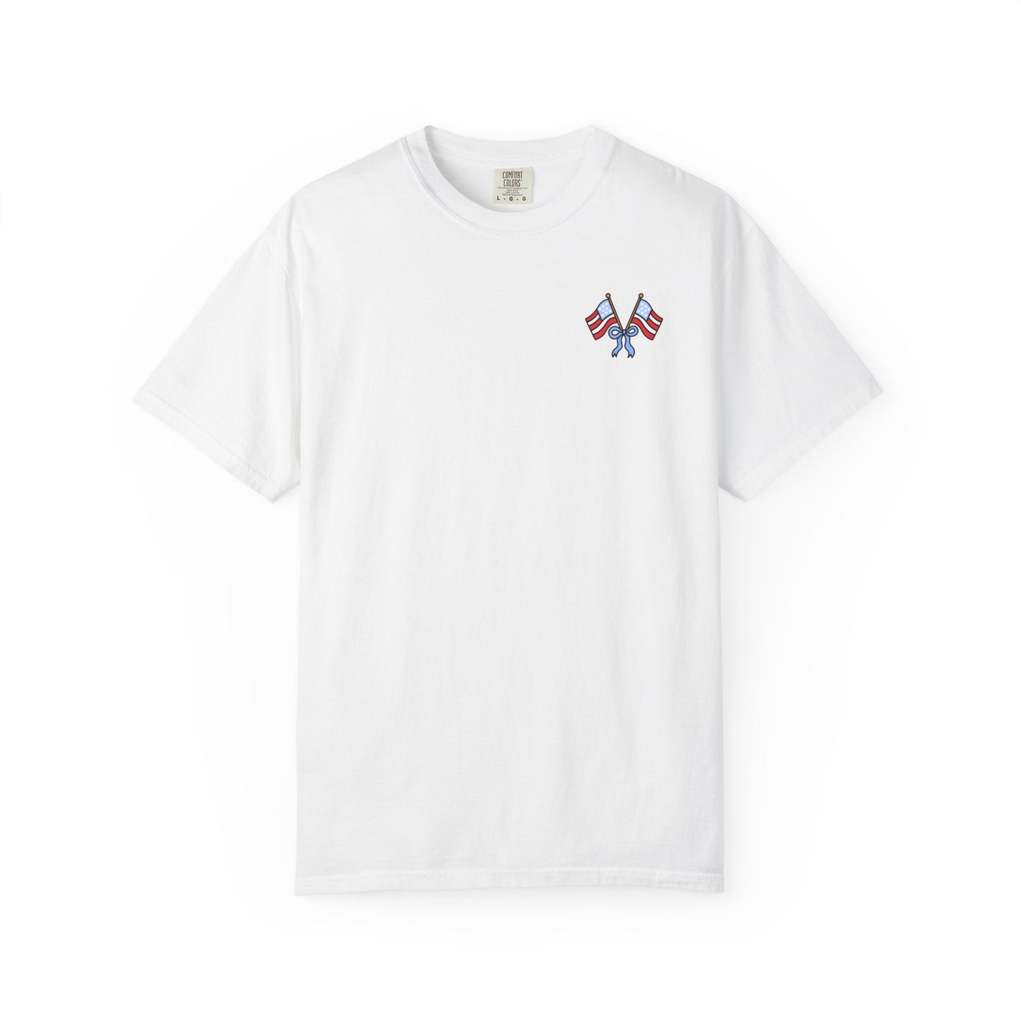 Comfort Colors Berry Patriotic T-Shirt pocket design