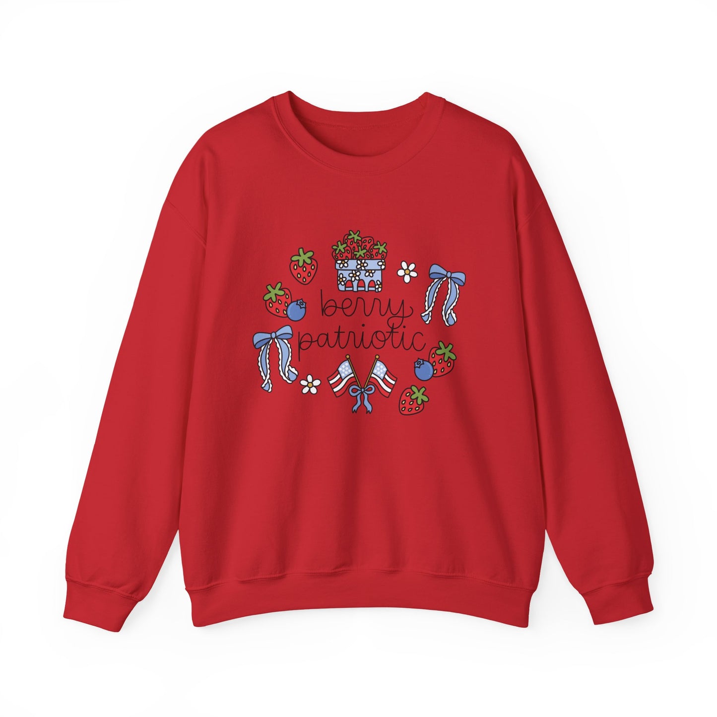 'Berry Patriotic' Crewneck Sweatshirt
