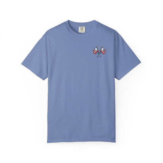 Comfort Colors USA Floral Flag T-Shirt
